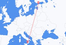 Vluchten van Tallinn, Estland naar Reggio Calabria, Italië