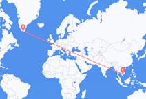 Flights from Ho Chi Minh City, Vietnam to Qaqortoq, Greenland