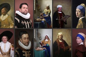 Torne-se uma sessão de fotos de peças de arte holandesa em Amsterdã