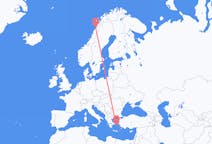 Flights from Bod?, Norway to Mykonos, Greece