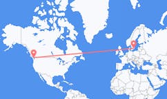 Flyg från Victoria, Kanada till Karlskrona, Sverige