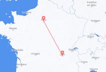 Flights from from Paris to Lyon
