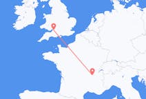 Flights from Lyon, France to Bristol, England