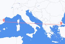 Flights from Tekirdağ, Turkey to Girona, Spain