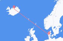 Flyg från Billund, Danmark till Akureyri, Island