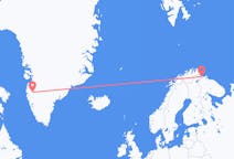 Flüge von Kangerlussuaq, nach Kirkenes