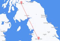 Flyrejser fra Glasgow, Skotland til Manchester, England