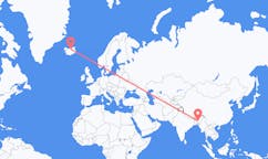 Flights from the city of Sylhet, Bangladesh to the city of Akureyri, Iceland