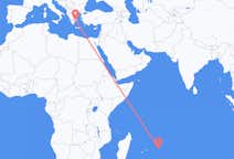 Flyg från Rodrigues, Mauritius till Aten, Grekland