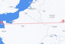 Flyreiser fra Saint Helier, til Nürnberg