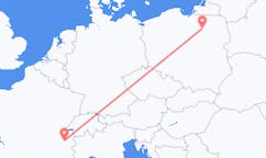 เที่ยวบิน จากแชมเบรี, ฝรั่งเศส ถึงซชิตโน, โปแลนด์