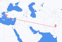 出发地 巴基斯坦巴哈瓦尔布尔目的地 土耳其哈利卡那索斯的航班