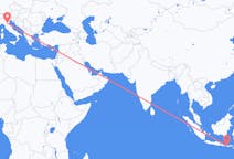 Flights from Praya, Lombok, Indonesia to Bologna, Italy
