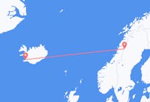 Vluchten van Hemavan naar Reykjavik