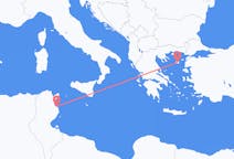 Flyg från Monastir, Tunisien till Lemnos, Grekland