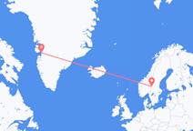 Vluchten van Rörbäcksnäs, Zweden naar Ilulissat, Groenland
