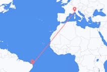 Flyreiser fra Natal, Brasil til Genova, Italia