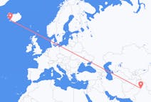 Vluchten van Amritsar naar Reykjavík