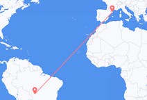 Flyreiser fra Cuiabá, Brasil til Girona, Spania