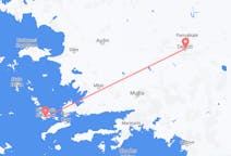 Flights from Kalymnos, Greece to Denizli, Turkey