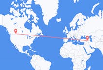 加拿大出发地 萊斯布里奇飞往加拿大目的地 凡城的航班