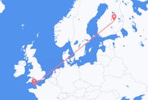 Vluchten van Sint-Pieterspoort, Guernsey naar Kuopio, Finland