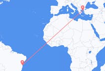 Flyrejser fra Ilhéus, Brasilien til Lemnos, Grækenland