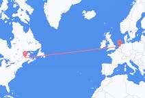 Loty z Wyspa Presque, Stany Zjednoczone do Amsterdam, Holandia