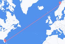 Vluchten van Fort Lauderdale naar Bodø