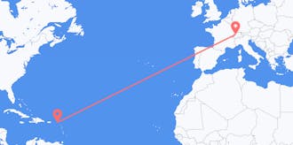 Flights from Sint Maarten to Switzerland