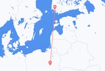 Flights from Warsaw in Poland to Turku in Finland