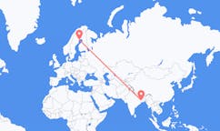 Flights from Durgapur, India to Luleå, Sweden