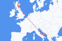 Flyreiser fra Bari, Italia til Edinburgh, Skottland