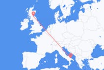 Flyg från Bari, Italien till Edinburgh, Skottland