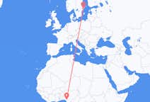 Flyg från Benin City, Nigeria till Stockholm, Sverige