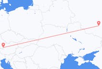 Vluchten van Voronezj naar Salzburg