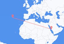 Flights from Jeddah, Saudi Arabia to Pico Island, Portugal