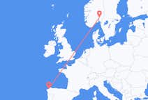 Flyg från La Coruña, Spanien till Oslo, Spanien
