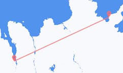 Flyrejser fra Akureyri, Island til Thorshofn, Island