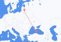 Flyreiser fra Sinop, Tyrkia, til Kaunas