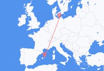 Vols de Rostock, Allemagne vers Mahón, Espagne