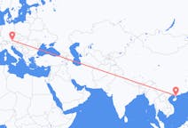 Flyreiser fra Zhanjiang, Kina til Salzburg, Østerrike
