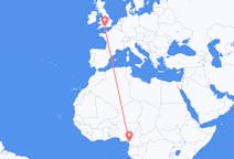 Flyreiser fra Douala, Kamerun til Bournemouth, England