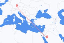 Flyrejser fra Al-`Ula, Saudi-Arabien til München, Tyskland