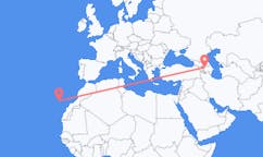 Vluchten van Gəncə, Azerbeidzjan naar La Palma (ort i Mexiko, Guanajuato, Salamanca), Spanje