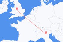 Flyreiser fra Birmingham, England til Verona, Italia
