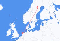 Flyreiser fra Lycksele, Sverige til Amsterdam, Nederland