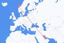 Flyreiser fra Doha, Qatar til Molde, Norge