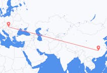 Flyg från Changsha till Budapest