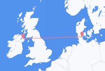 Voli da Sonderborg, Danimarca a Belfast, Irlanda del Nord